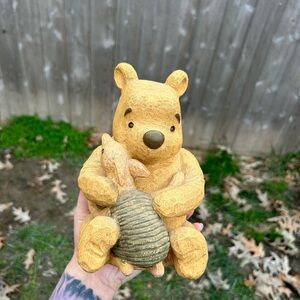 1999 Winnie the Pooh & Piglet Piggy Bank Disney Classic By CHARPENTE